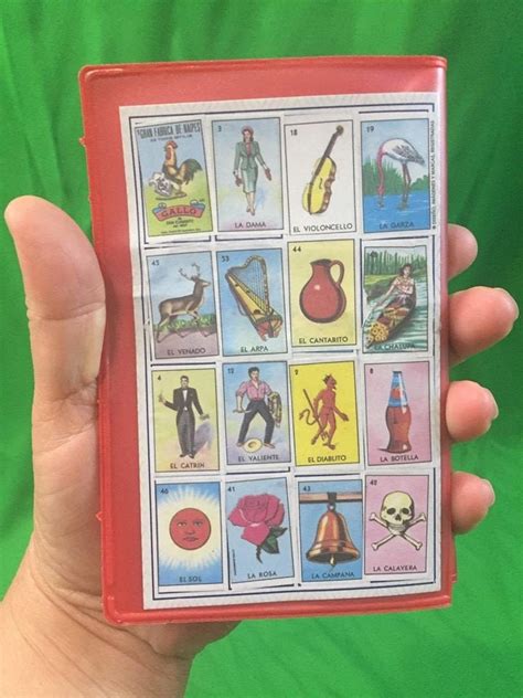 Authentic Mexican Loteria Bingo Chalupa Game 4 Mini Boards Accordion Laminated Games