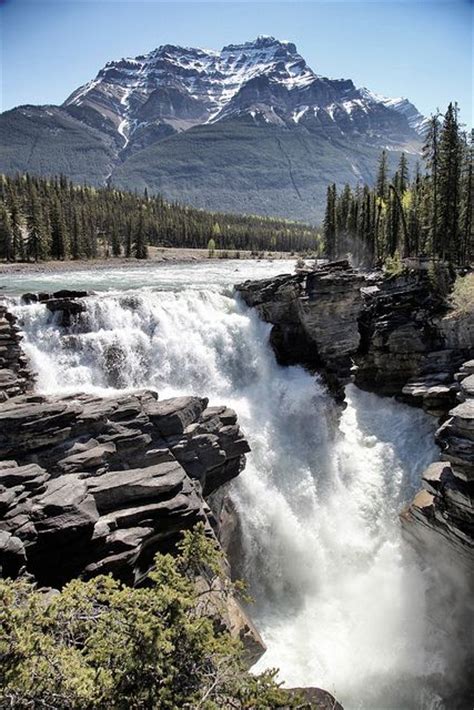 Athabasca Falls In Jasper National Park Canada