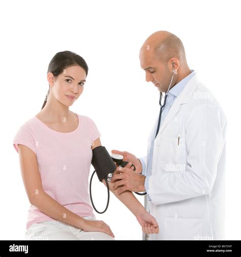 Checking Blood Pressure Stock Photo Alamy