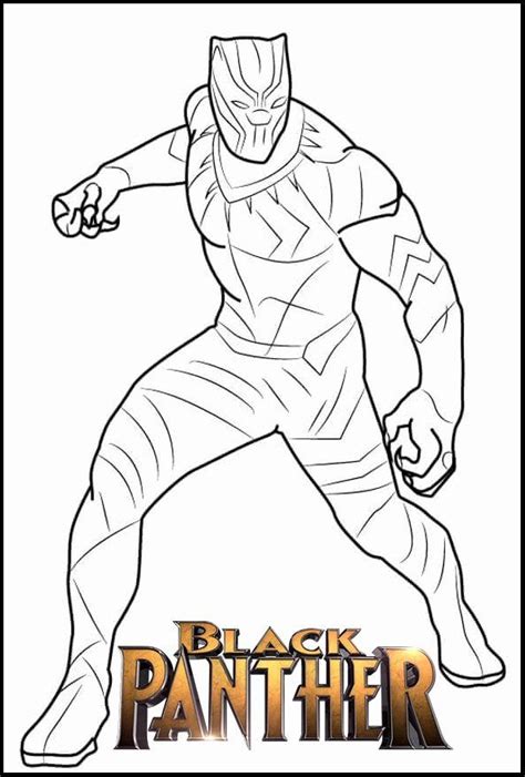 Free printable black panther coloring pages. Black Panther Coloring Page Luxury Fantastic Black Panther ...