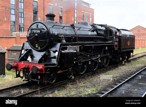 BR Standard Class 5 73156 steam locomotive Stock Photo - Alamy