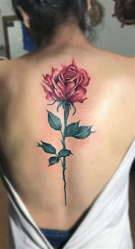 30 Delicate Flower Tattoo Ideas Spine Tattoos For Women Rose Tattoo