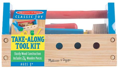 Melissa And Doug Take Along Tool Kit In 2021 Tool Kit Wooden Tool