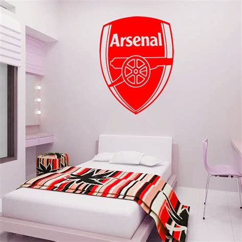 Maybe you would like to learn more about one of these? Arsenal Badge Wall Decal Art Stickers football by WondrousWallArt, $26.00 | Wallpaper bedroom ...