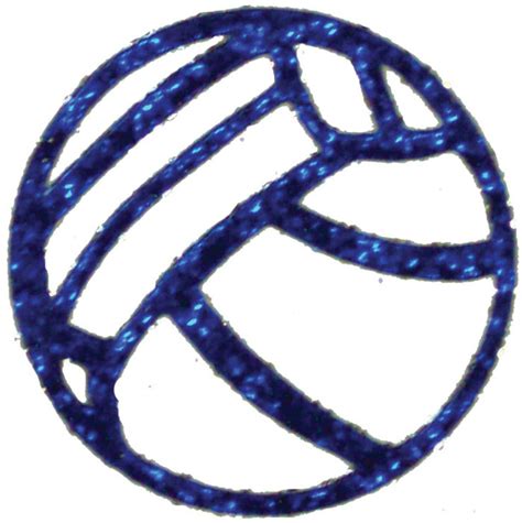 411700 Volleyball Glitter Sticker Sheet