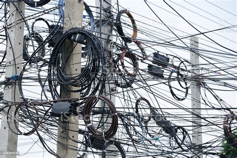Messy Electrical Cables Stock Photo Download Image Now Construction