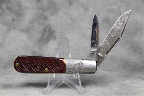 Vintage Boker Tree Brand 493 Sawcut Barlow Pocket Knife