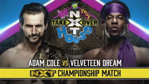 Backstage News On Wwes Cinematic Adam Cole Vs Velveteen Dream Match