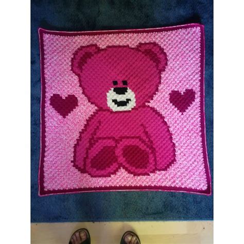 Großverkauf teppich häkeln aus china teppich häkeln großhändler über großverkauf, großverkauf und mehr bei alibaba.com. Krabbeldecke Baby Bär pink-beere gehäkelt Teppich