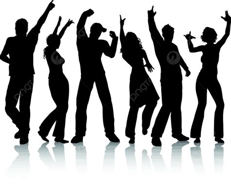 Party People Silhouettes People Fun Vector Silhouettes People Fun