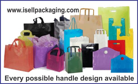 Plastic Bags With Handles Isell Packaging