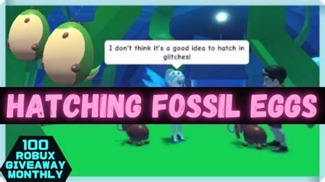 Adopt Me Fossil Eggs Hatching Youtube
