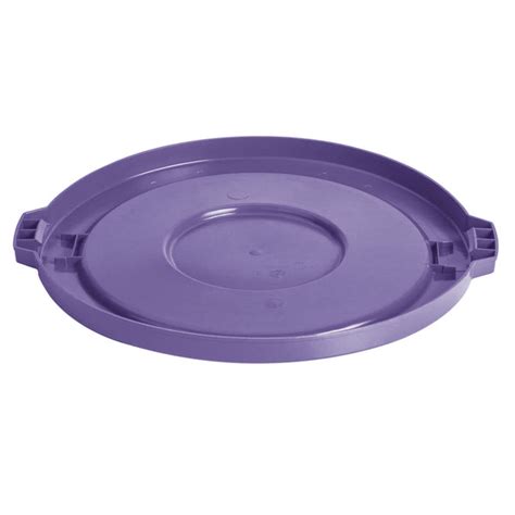 Lavex Janitorial 20 Gallon Purple Round Commercial Trash Can Lid