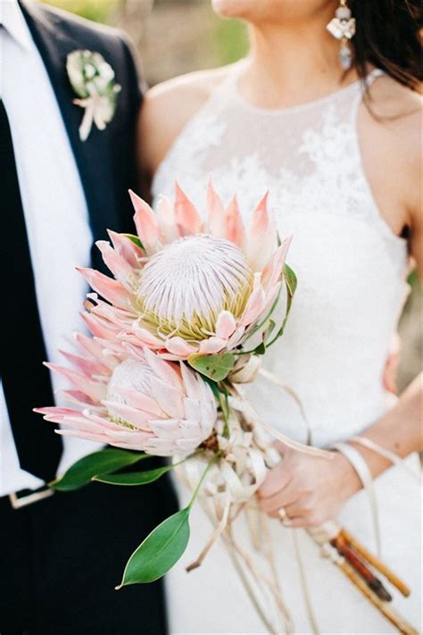 20 King Protea Bouquets That Are Bold And Beautiful In 2020 Wedding