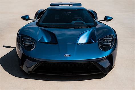 2018 Ford Gt In Liquid Blue Comes With No Racing Stripes Is Still A