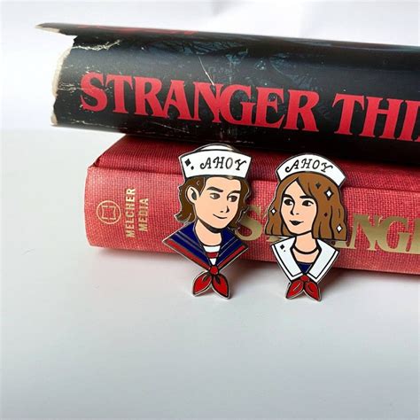 Stranger Things Enamel Pins Set Season 3 Etsy