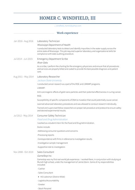Their work is needed in order for the medical staff to deliver a high standard of patient care. Emergency - Resume Samples and Templates | VisualCV
