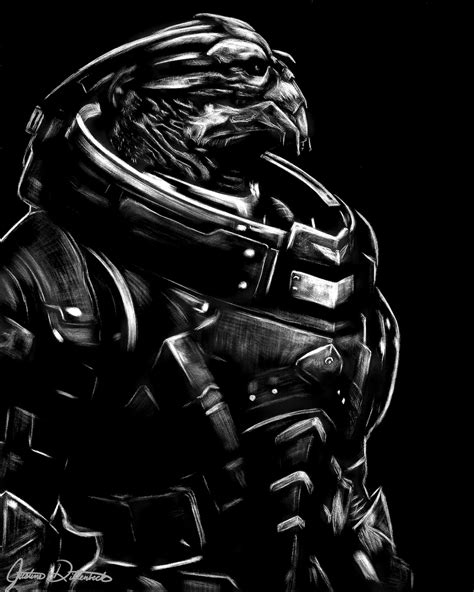 Garrus Vakarian Mass Effect 8x10 Metal Print Etsy