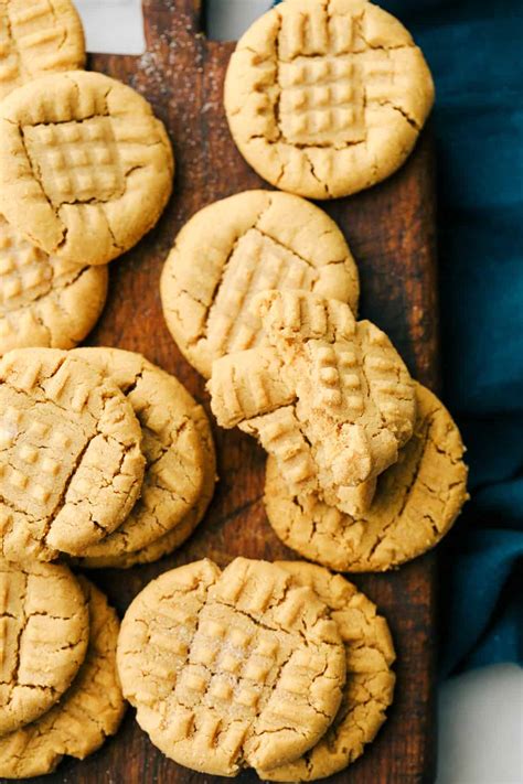 3 Ingredient Peanut Butter Cookies No Egg Classic Peanut Butter