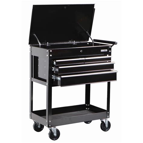 26 In 4 Drawer 580 Lb Capacity Glossy Black Roller Cart If I Can Get