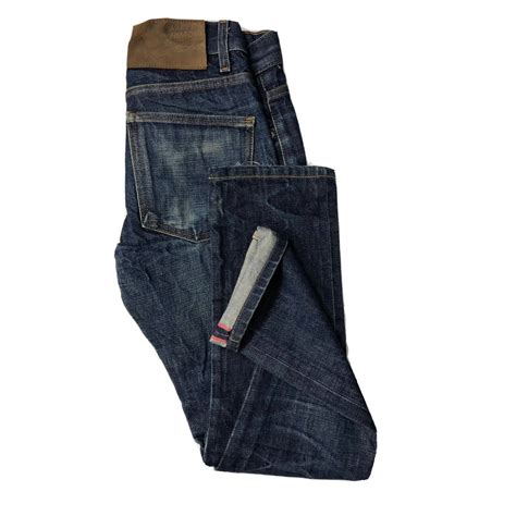 Naked Famous Naked Famous Skinny Guy Mens X Blue Denim Jeans Selvage Grailed