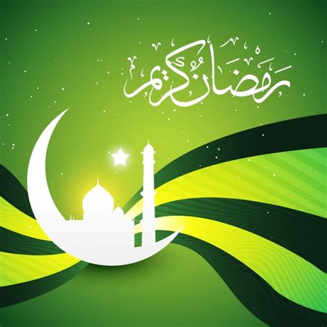 Green Illustration For Ramadan With Typography Eps Vector Uidownload