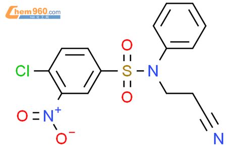 847170 50 7 Benzenesulfonamide 4 Chloro N 2 Cyanoethyl 3 Nitro N