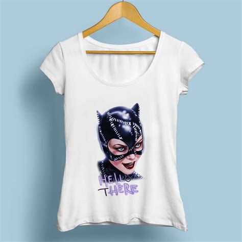 Catwoman Hello There Womens Casual T Shirt 2 Variants Real