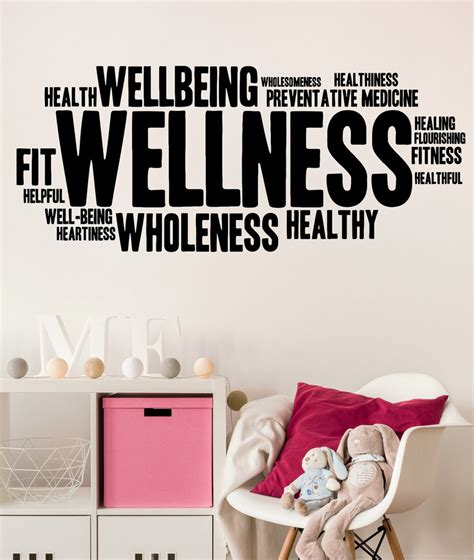 Wall Sticker Vinyl Wellness Healthy Lifestyle Fitness Woman Unique 