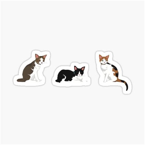 Cats Stickers Pack Sticker For Sale By Bccollection Redbubble