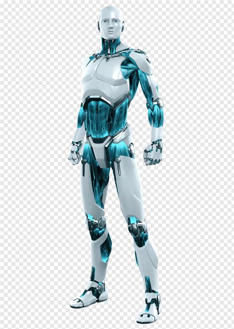 White And Green Android Robot Robot Cyborg Android Eset