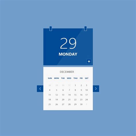 Calendar Ui Psd Design Free Download By Graphicmore