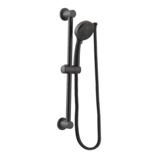 Matte black finish is the perfect complement to modern spaces. Moen 3669EPBL Matte Black Multi-Function Hand Shower ...