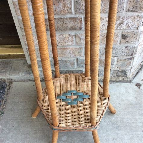 This type of planter is a when choosing the right planter for your outdoor space, start by choosing the plants you want to grow. Vintage Wicker Rattan Plant Stand | Chairish