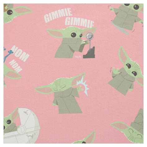 Cute Child Pattern Fabric In 2021 Yoda Wallpaper Cute