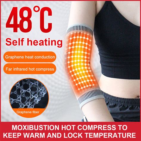 lf free ship 2 pcs self heating elbow support pad arm compression support elbow sleeve protector