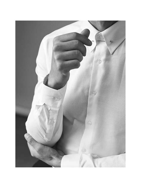 Reiss Angel Slim Fit Collar Bar Dress Shirt White At John Lewis And Partners