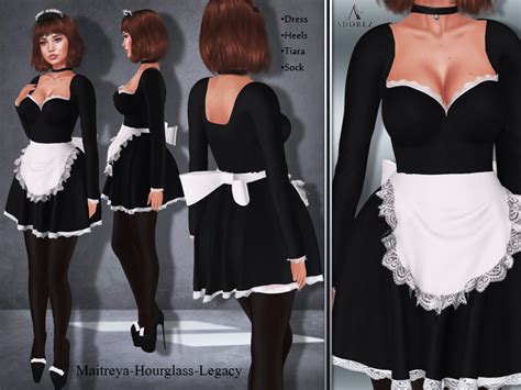 Second Life Marketplace Adorez Maid Outfit Black