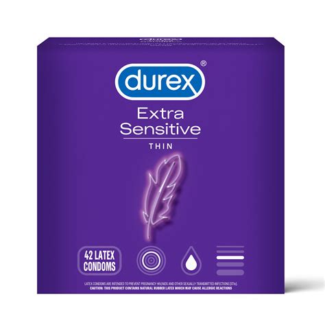 Durex Extra Sensitive Condoms Ultra Thin Lubricated Natural Rubber
