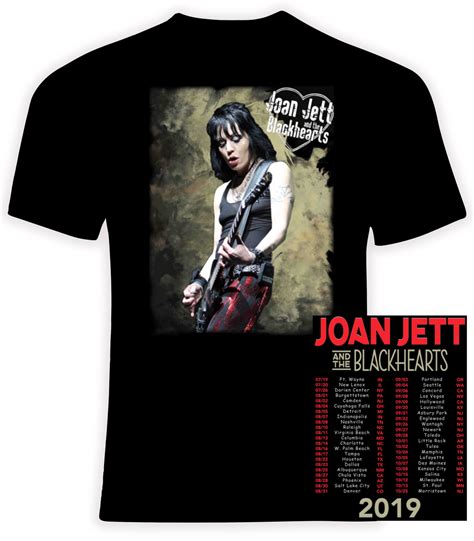 Joan Jett 2019 Concert Tour T Shirt