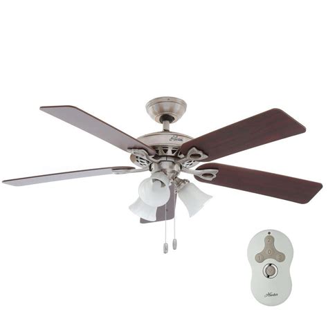 Hunter 22459 the astoria 52 ceiling fan in new bronze. Hunter Sontera 52 in. Indoor Brushed Nickel Ceiling Fan ...