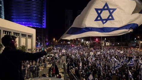 Israel Sees One Of Its Biggest Ever Protests Bbc News