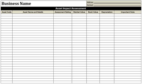 Impact Assessment Template Free Word Templates