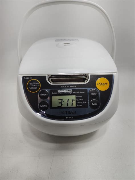 Tacook Tiger Electric Rice Cooker Warmer White JBV 10CU EBay