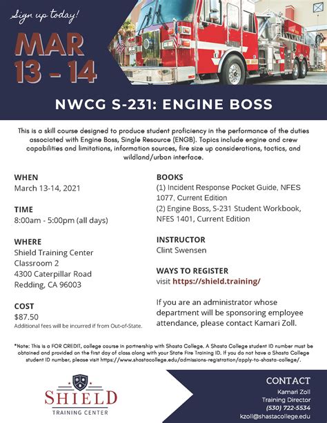 Nwcg S 231 Engine Boss