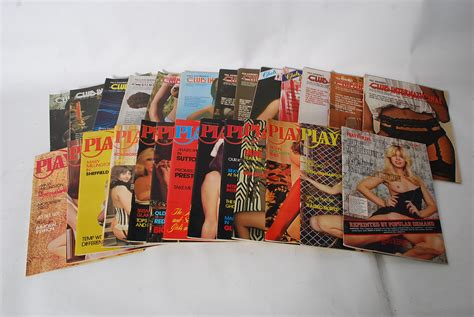 A Collection Of Vintage Adult Magazines To Include Playbirds And Club International In Total