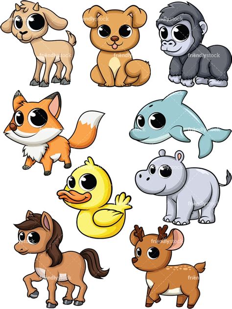 Cartoon Baby Animals