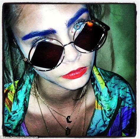 Cara Delevingne Shows Off Her Latest Quirky Look As She Dyes Her Brows