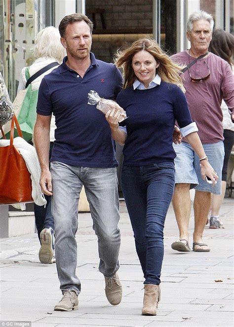 Happy Couple Geri Halliwell 43 Trod The London Streets On Wednesday With Her Handsome Husband