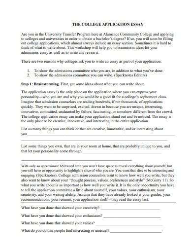 Essay Examples For University Admission Sitedoct Org